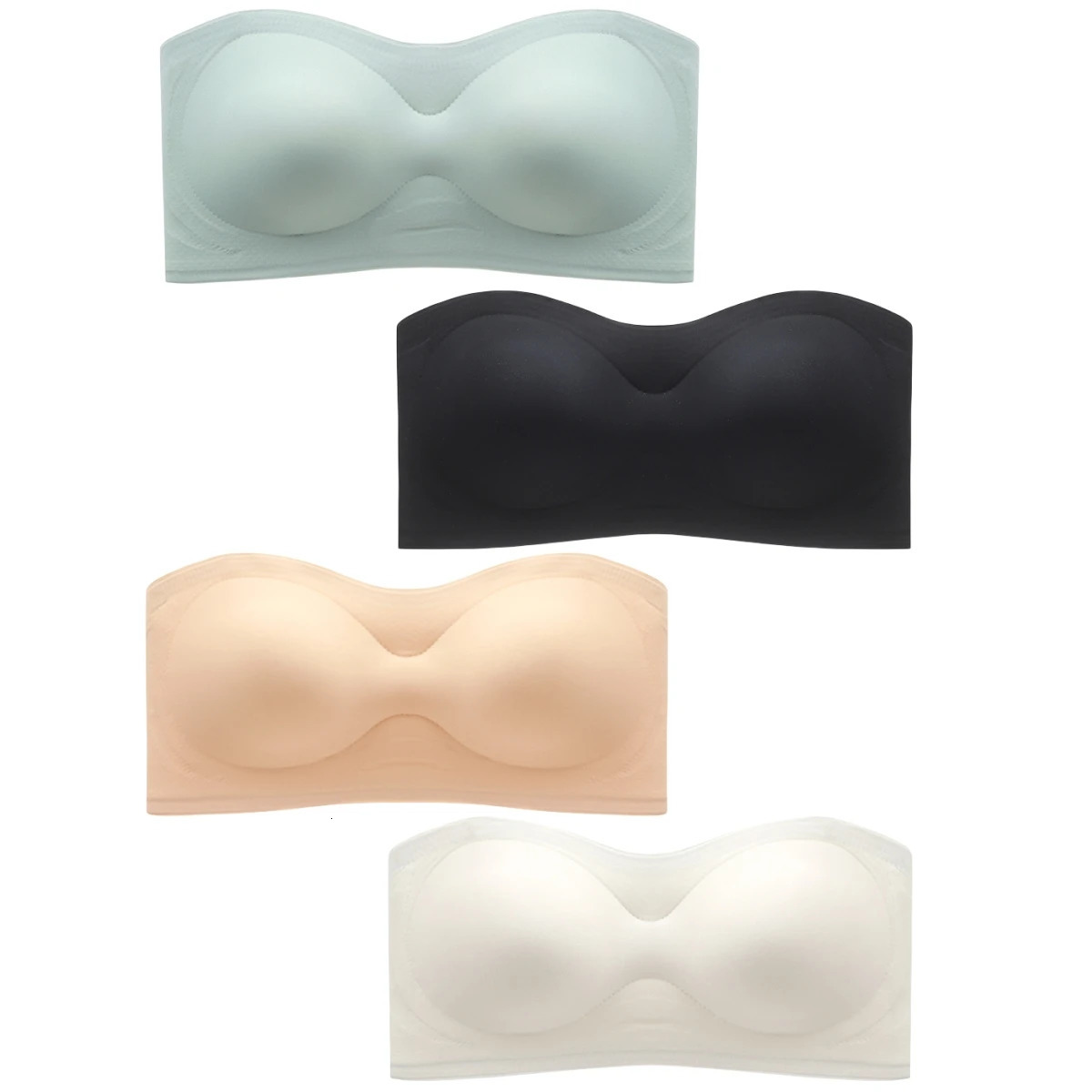 Strapless Bras For Women Seamless Underwear Push Up Nonwire Bra Tube Crop Tops Summer Comfort Female Lingerie Padded Top 250724