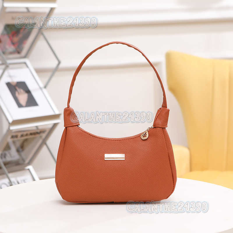 Lychee Pattern Underarm Womens Bag Single Shoulder Bag New Street Fashion Lined Handbag H250801