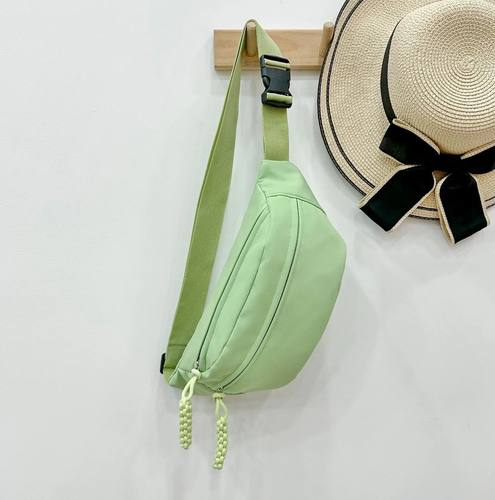 Canvas Chest Bag for Women Sling Crossbody Waist Pack Canvas Running Waist Casual Fanny Packs Sport Half Moon Belt Bag 250731