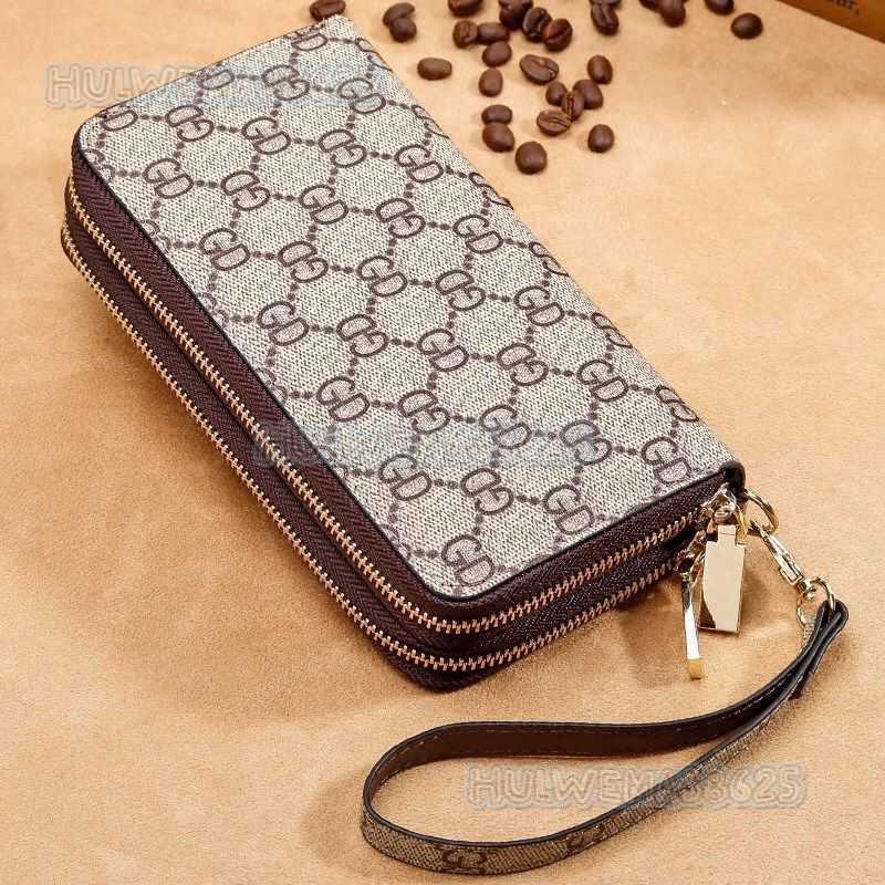 2025 Fashion Wallet Womens New Womens Long Wallet Large Zipper Handbag Mobile Bag H250801