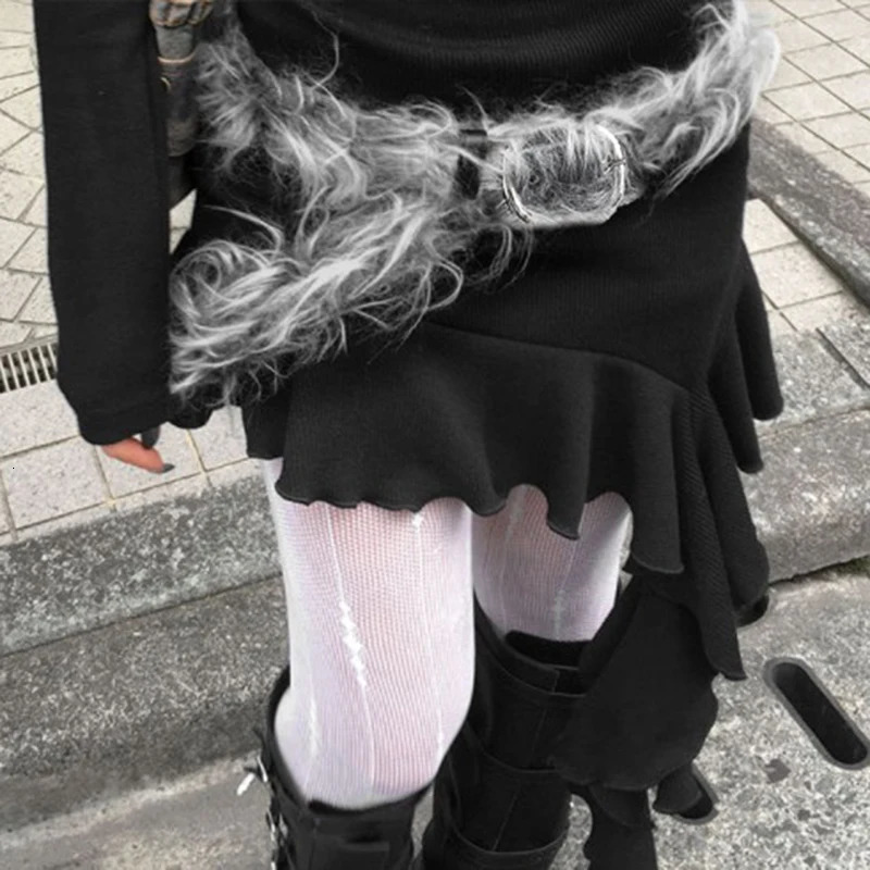 HEYounGIRL Women Faux Fur Leather Pocket Belt Stylish Y2K Adjustable Buckle Belts Fashion Street Style Chic Clothing Decoration 250814