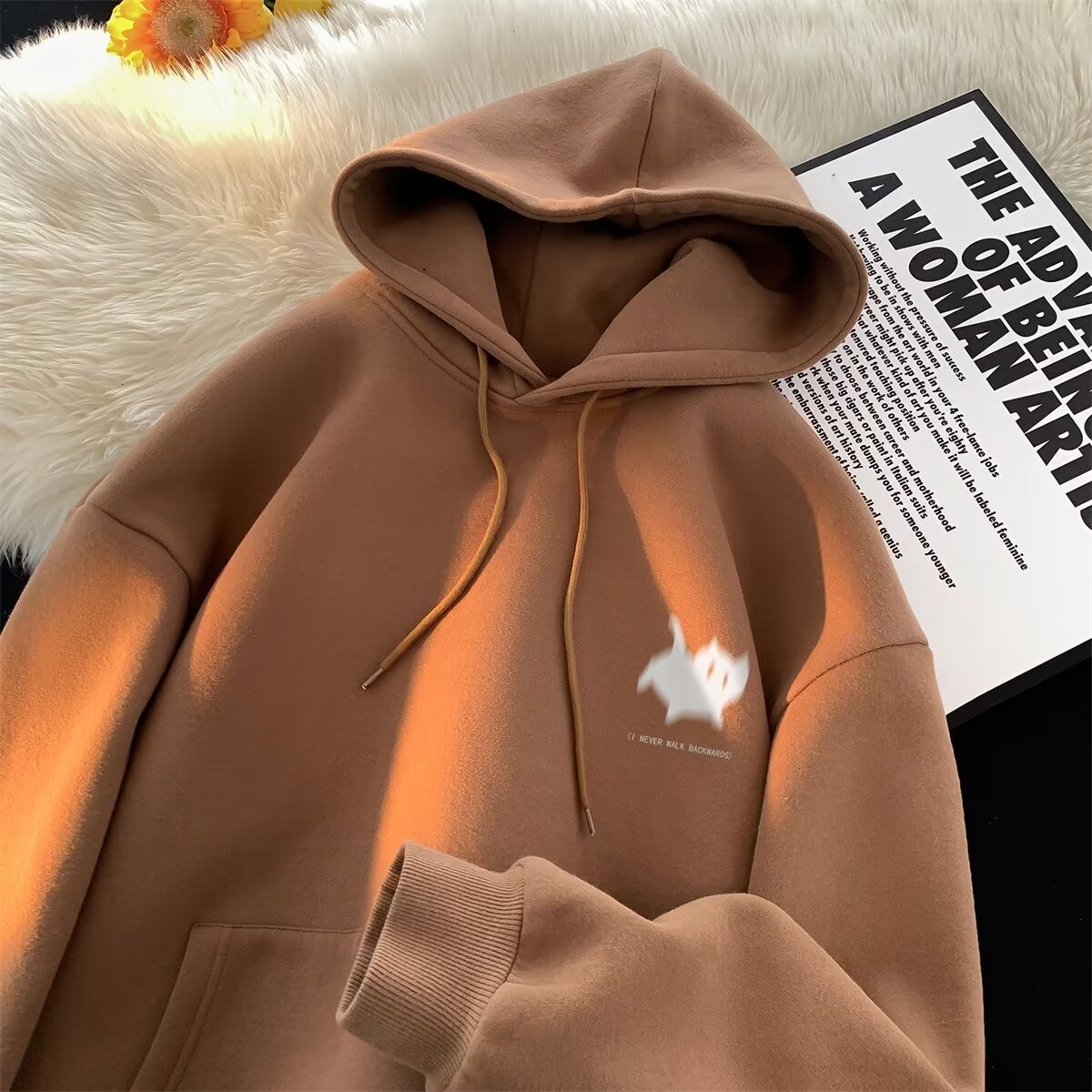 Mens Hoodied Sweatshirts American Retro Printing Hoodies Harajuku Women Loose Hoodie Casual Streetwear Unisex Hoody Pullovers 240821