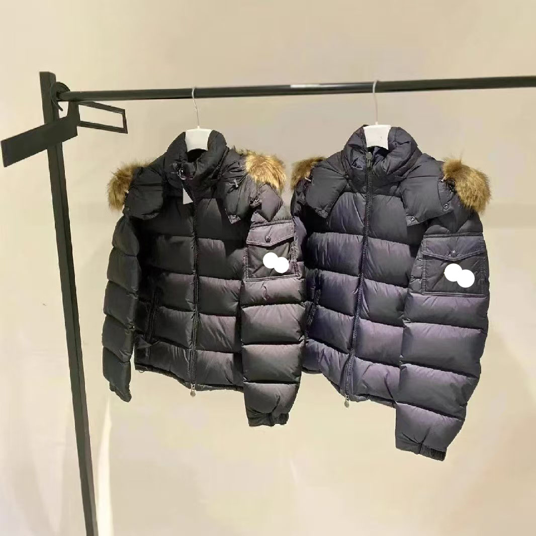 Designer Tops Man Downs Parkas Wind Coats Puffer Shirts Jackets Long Sleeve Hooded Fur Pocket Outwears Man Tops Windbreaker Asian Size S-5XL