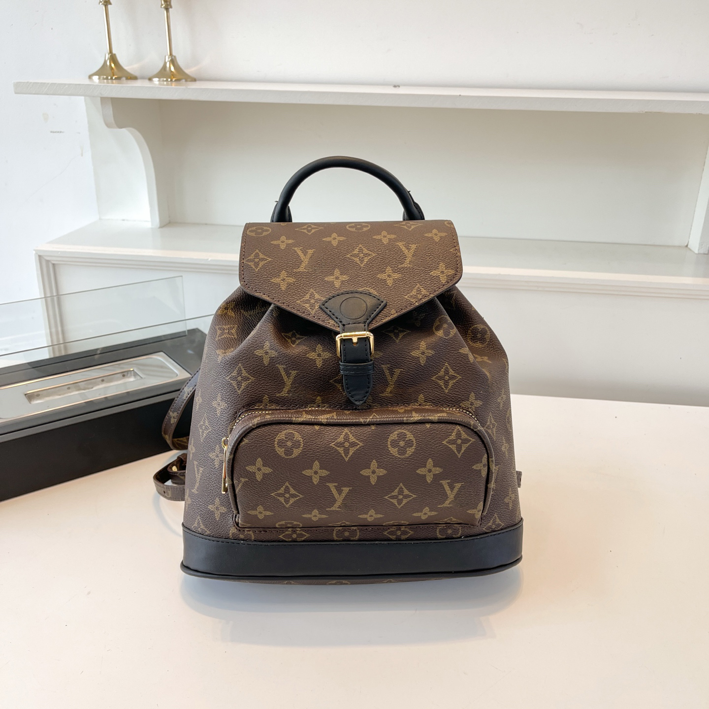 Chic patterned backpack vintage pattern + metal locks. Large - capacity for clothes & items Comfortable straps reduce pressure Suits travel school & shopping Full of trend