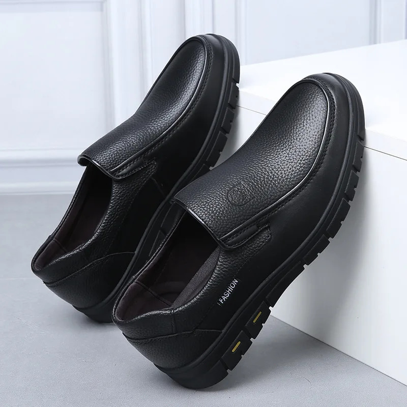 Genuine Leather Handmade Shoes Casual Shoes For Men Flat Platform Walking Shoe Outdoor Footwear Loafers Breathable Sneakers 250731