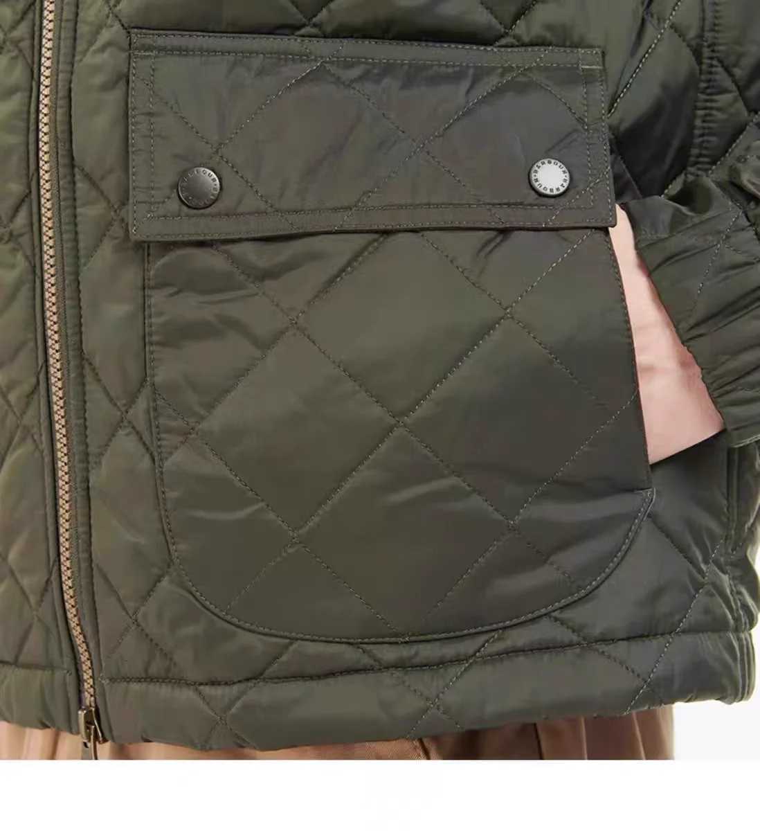 Barbou American Retro Dom Warm Business Quilted Short Thin Cotton Jacket Coat for Men and WomenXJ250801