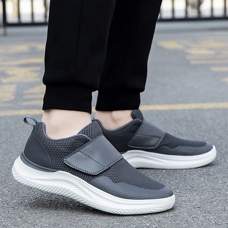 Men Orthopedics Wide Feet Swollen Walking Casual Shoes Thumb Eversion Adjusting Soft Comfortable Diabetic Man Shoes Big Size 250731