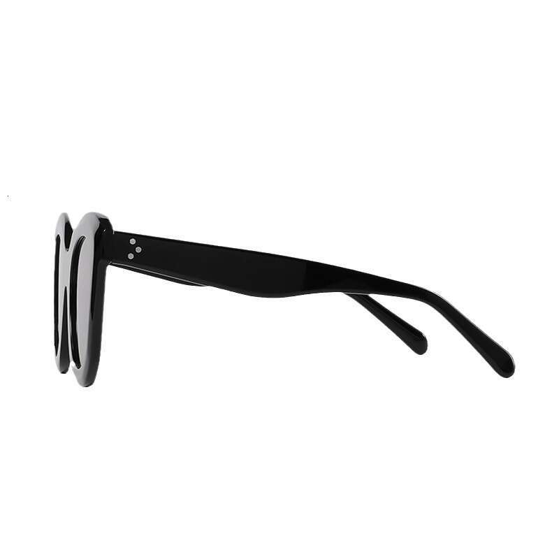 DHsunglasses Oversized Cat-Eye Sunglasses UV400 Protection, Bold Acetate Frame, Unisex Fashion Statement (Black/Tortoise)