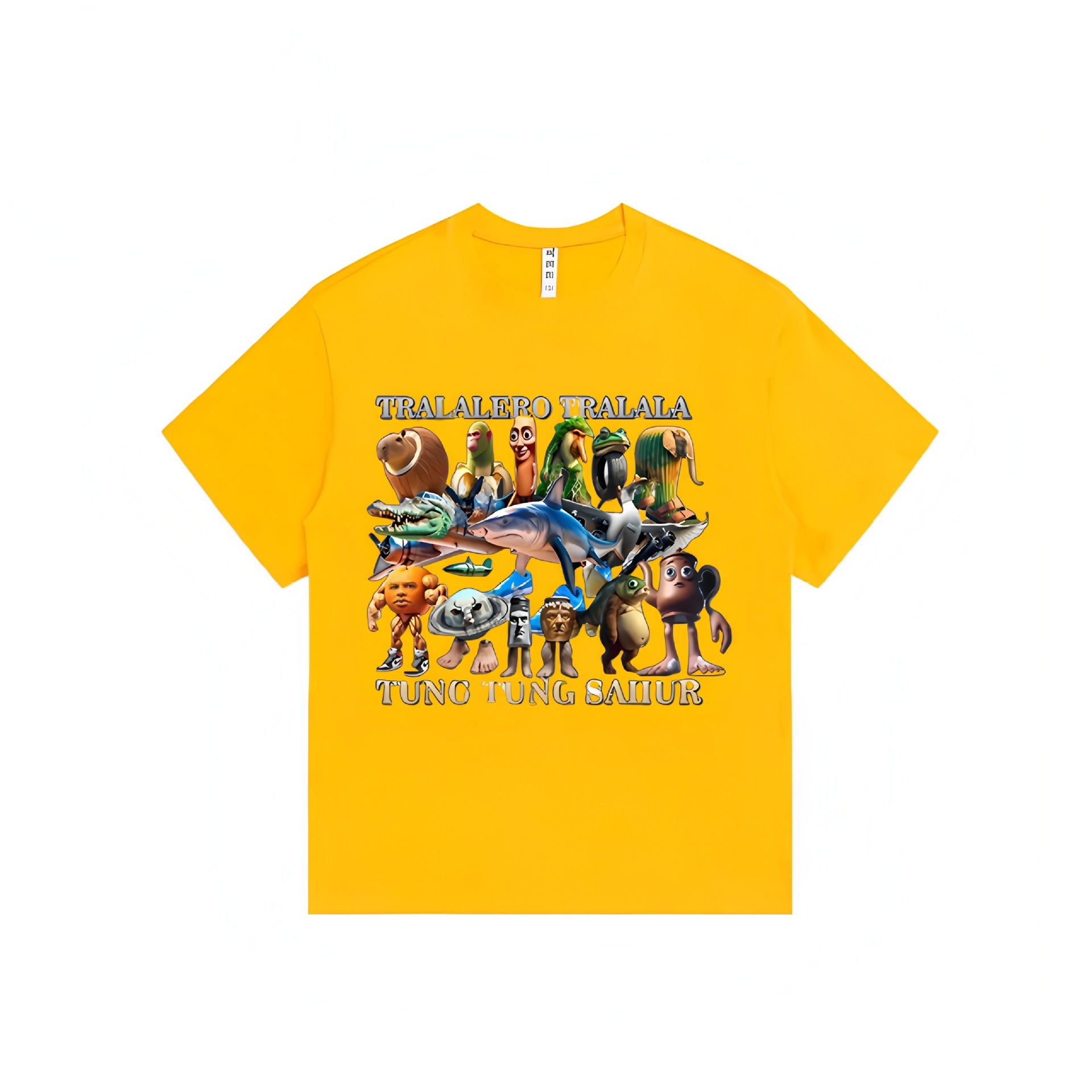 free shipping new designer T-Shirts mens womens Cappuccino tralalero tralala cotton men's printed T-shirt is a trendy and versatile round-neck T-