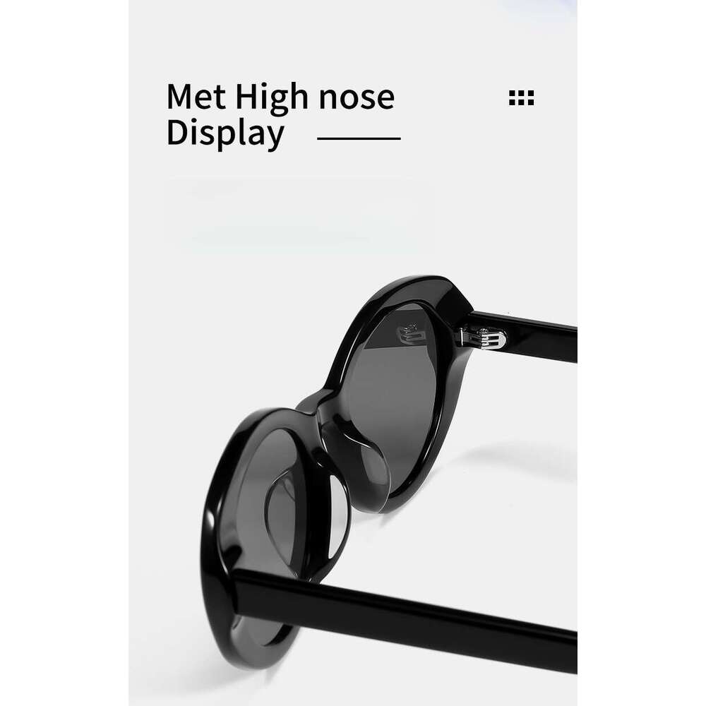 DHsunglasses Oval Sunglasses for Women UV400 Protection, Face-Slimming Design, Premium Acetate Frame (Three colors)