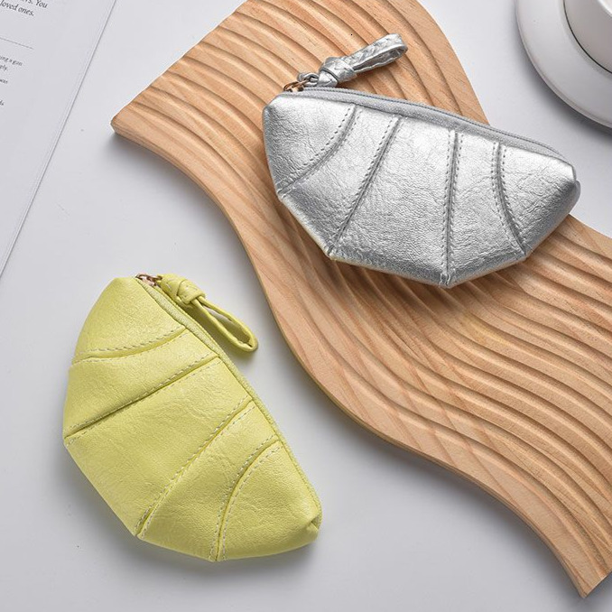 Women's Premium Texture Mini Croissant Free Shipping Designer New Korean Version Niche Coin Bag Wallet Simple Storage Small Bag Handbag