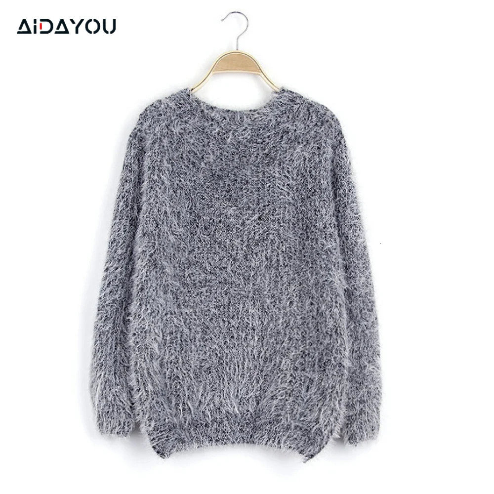 Womens Mohair Sweater Pull Over Winter Outwear Jumper Soft ouc1771 250731