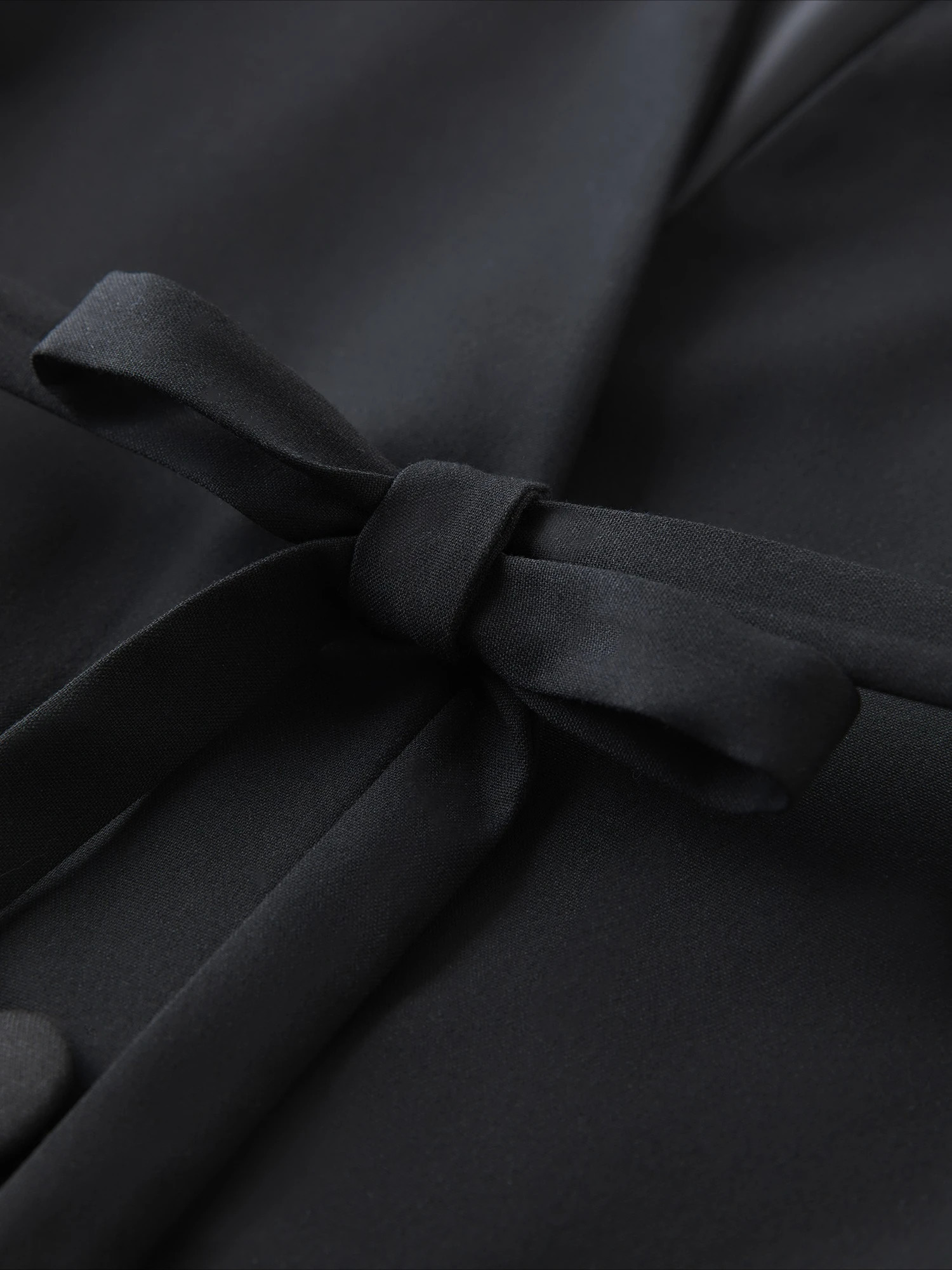 FSLE Elegant Collarless VNeck Oversized Blazer with Sash for Autumn Arrival Suits Coat 25FS13214 250731