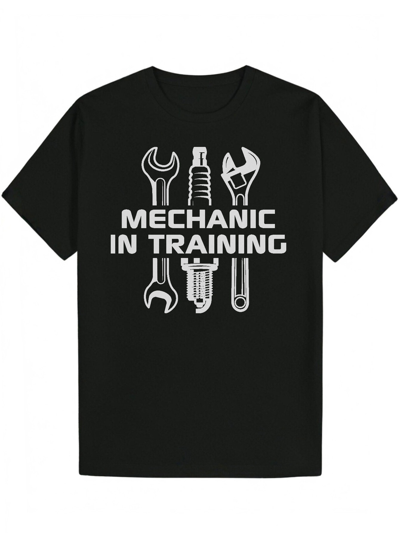 Men's Summer Round Neck Polyester with Mechanical Design - Lightweight, Breathable, for Casual Wear, Breathable T-Shirt Pattern T-shirt | Comfort