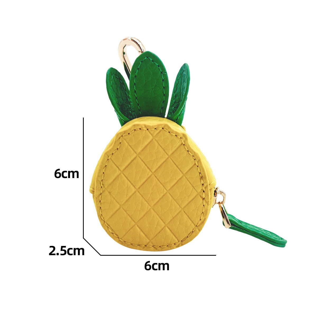 Keychains Fruit Shape Cherry Design Charm Coin Purse Blueberry Peach Cute Key Chain Mini Pouch Wallet Gift For Airtag Girl Women
