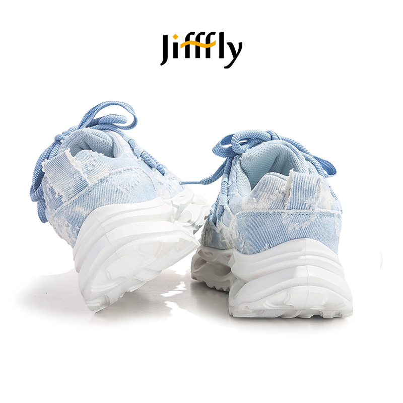 JiffFly Dad Sneakers for Men - Fall/Winter Retro Stylized Vintage Couple Shoes with Thick Sole