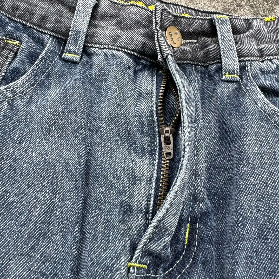 DREW HOUSE denim fabric is stitched with a special style of patchwork design jeans for men and women casual