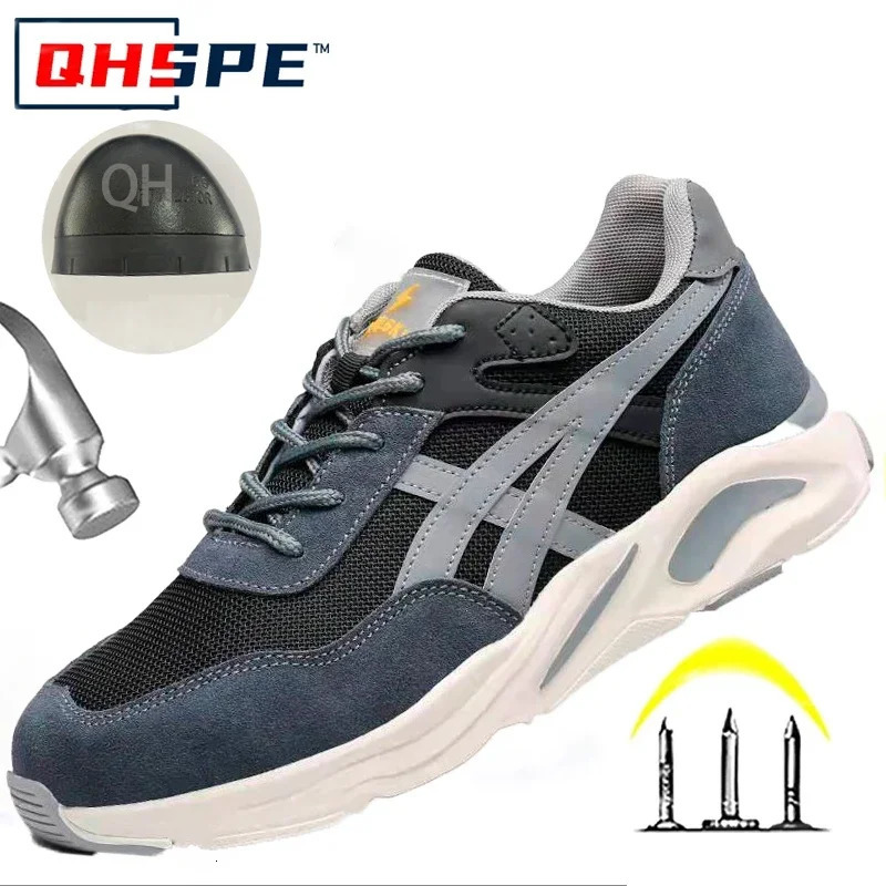 Lightweight and Breathable Labor Protection Shoes for Men and Women Anti Smashing and Anti Piercing Steel Toe Safety Shoes 250731