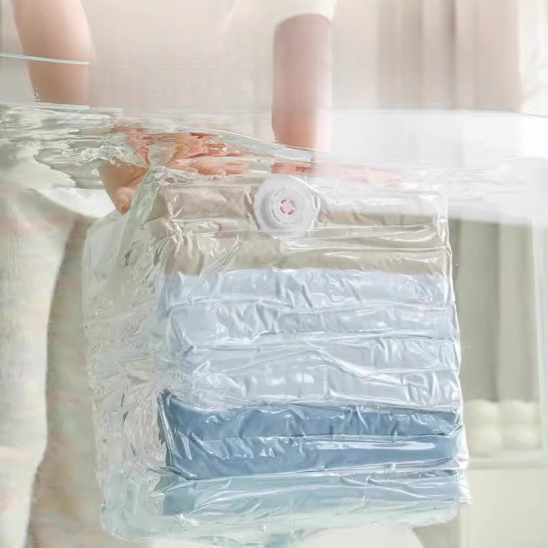 Designer luxury bag Vacuum Compression Bag No Pump Needed Home Use Quilt Storage Bag Thickened Luxury bag Winter Clothes Travel Storage Quilt Storage 