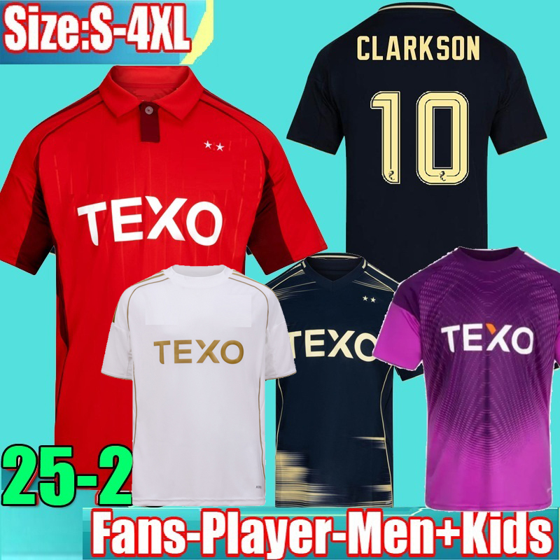 Size S-4XL Aberdeen FC 25 26 Soccer Jerseys Third home away 2025 CLARKSON Football Shirt Uniforms Men Kids Kits