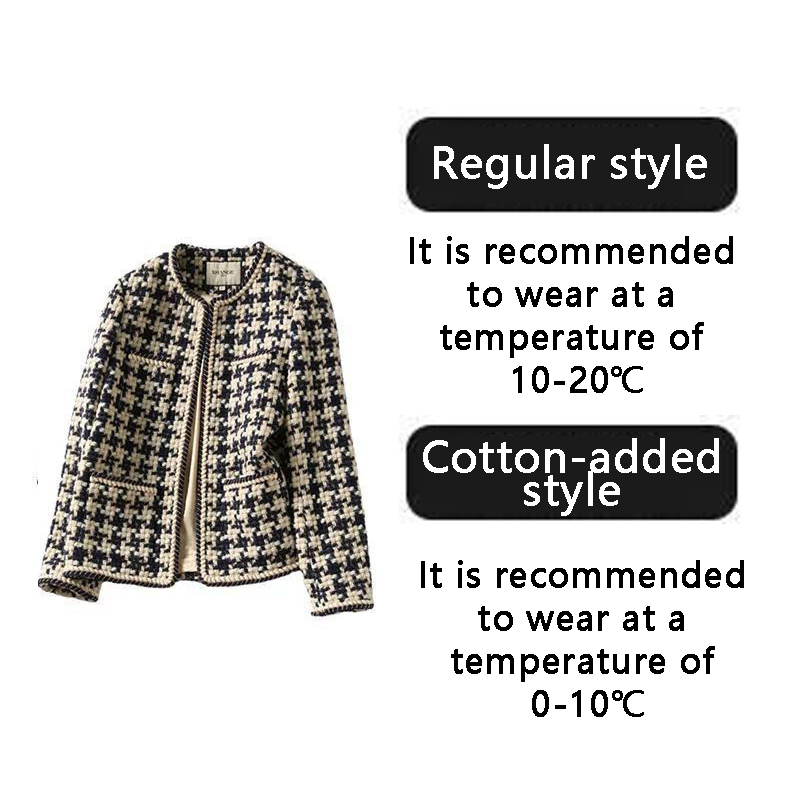 tweed jacket chan tweed blazer woman womens designer clothing chan style coat is a versatile choice for early autumn The tweed top for a socialite loo