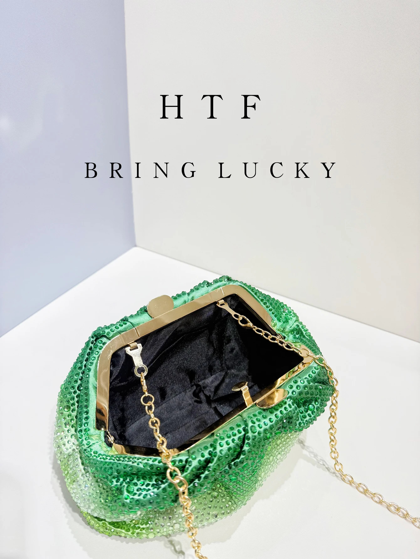 Handle Rhinestones Diamond Evening Clutch Bag Women Handbag Wedding Party Bling Bucket Purse Shoulder Bag Holiday For Lady Bag 250731