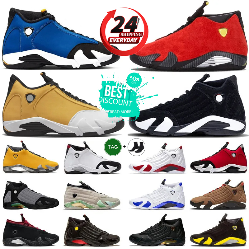 Designer Basketball 14 14s j14 Shoes Light Ginger Yellow Black White University Gym Red Toro Oxidized Green Mens Trainers Sports Sneakers Jogging Walking Shoe