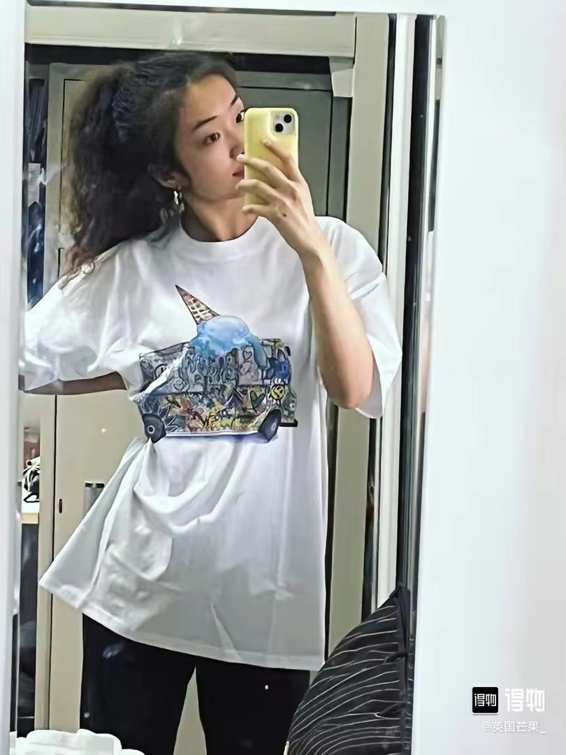 DREW HOUSE New Men's Clothing Ice cream Car logo T shirt men's and women's printed loose short sleeve T-shirt
