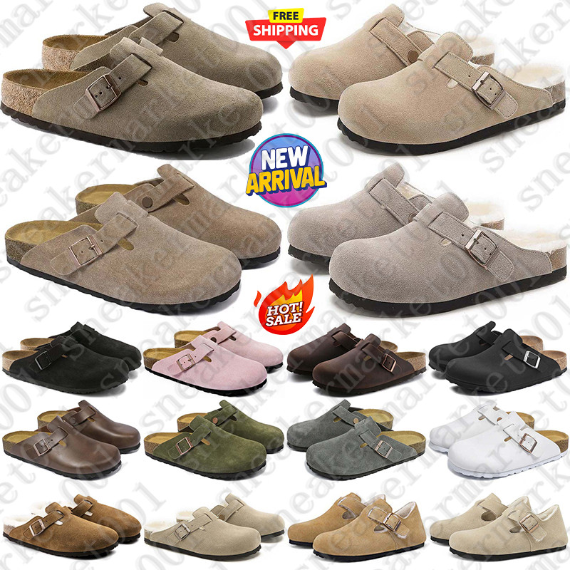 Free Shipping Designer berkinstocks clog sandals clogs heels slippers slides shoes for mens famous womens Boston sandal Arizona mules Flip Flops original fashion
