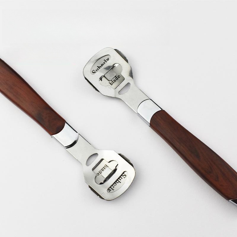 Wood Grain Trimming Leather Knife with Rounded Edges for Easy Handling