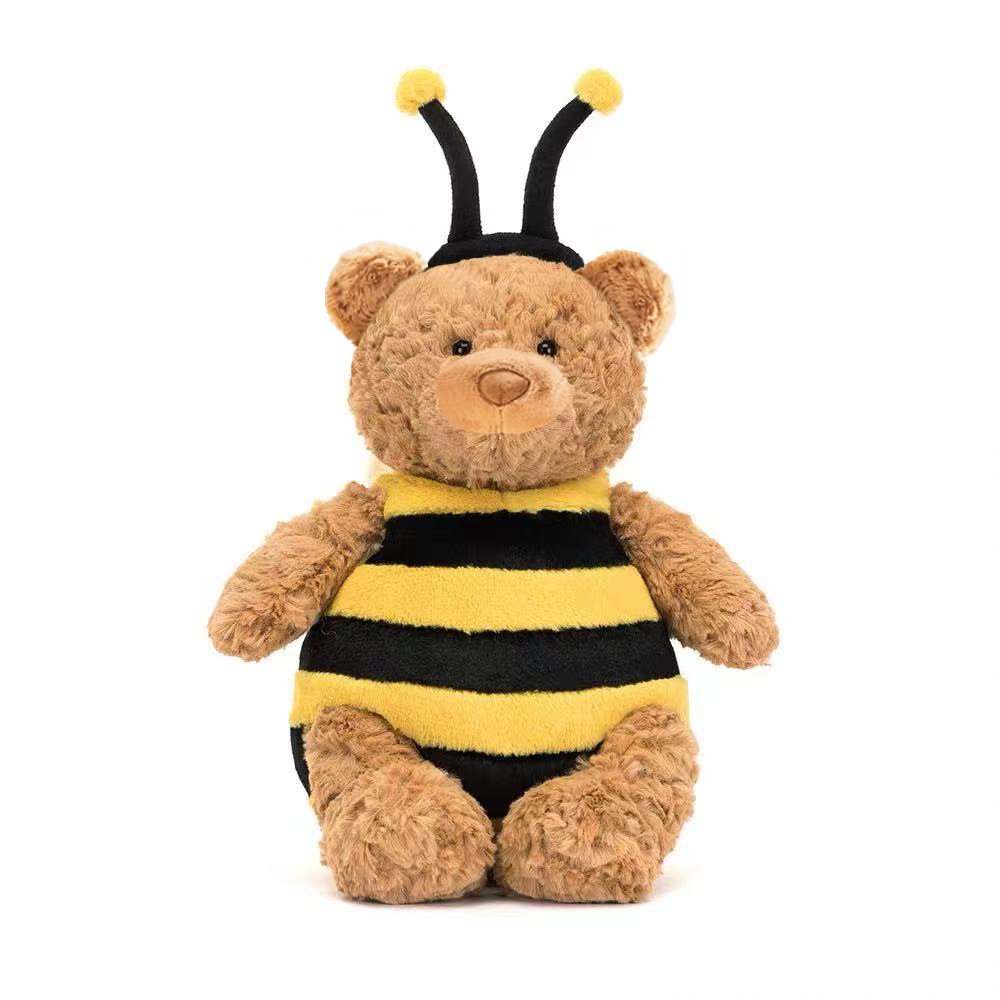 Playful Teddy Bear Doll Creative Dressing Bear Doll Plush Toy Giving Children Birthday Gifts