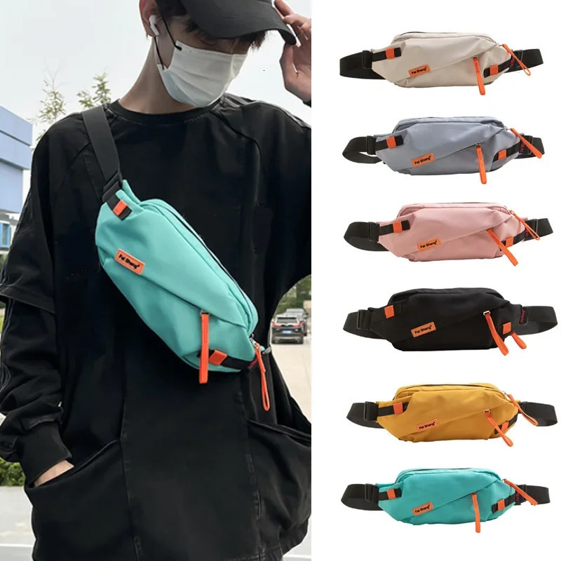 Japanese Style Versatile Chest Bag for Women Casual Sports Crossbody Bag for Men Large Capacity Street Student Shoulder Bag 250731