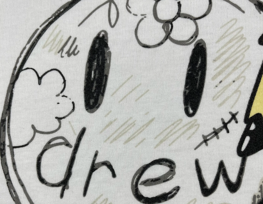DREW HOUSE Hot Sale Men's Clothing Pencil print logo T shirt men's and women's printed loose short sleeve T-shirt