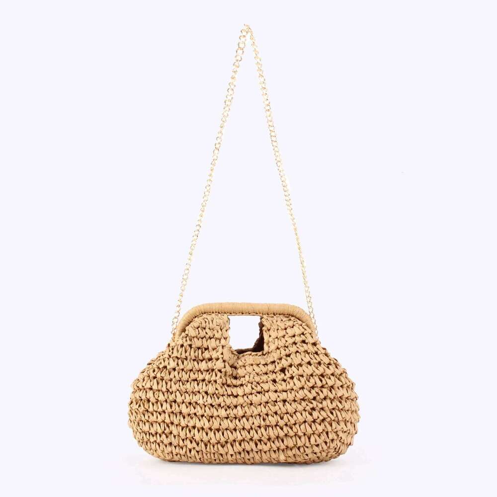 Hollow Out Tote Bags For Women Designer Handbag Purse New Weave small Shoulder Straw Beach Bag