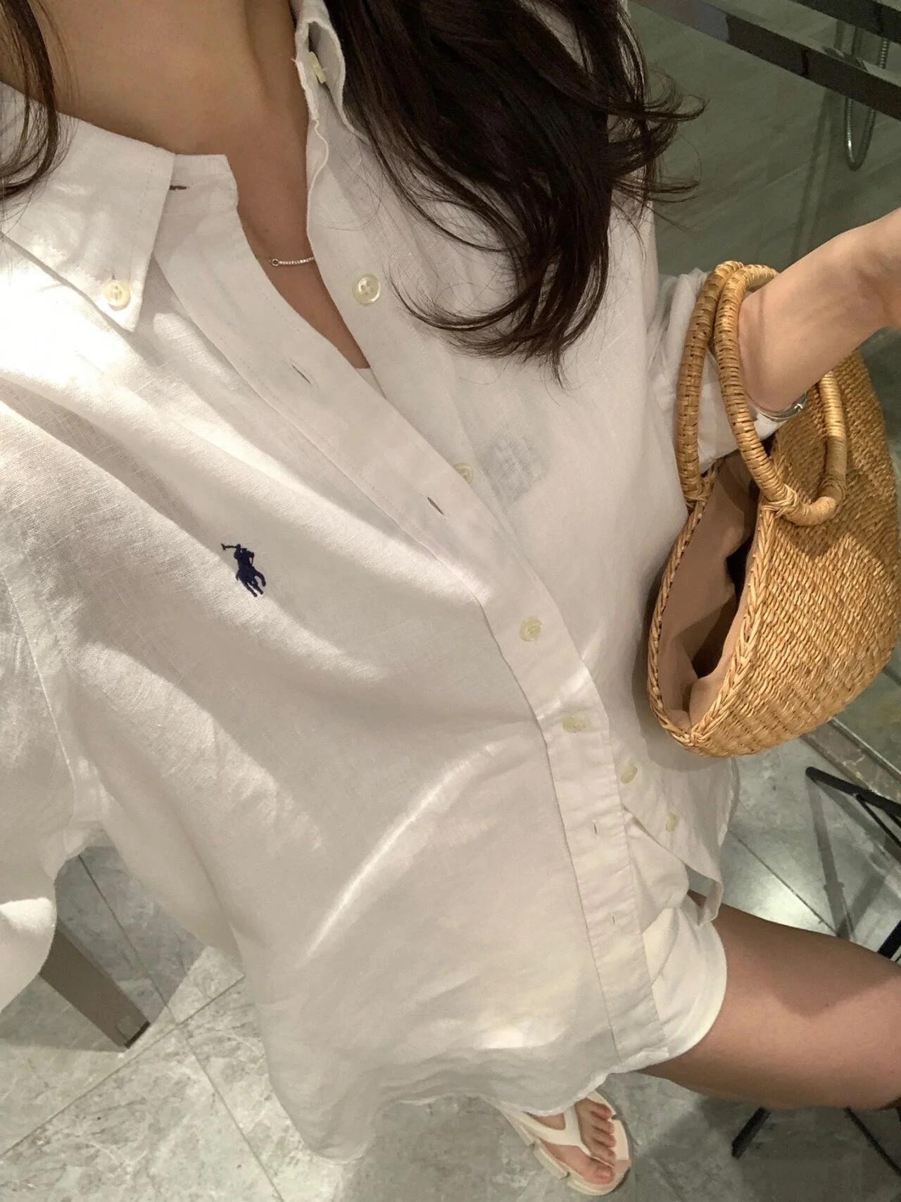 American Casual Polo Pony Blouses Womens Loose Lapel Neck Cotton Shirts Colorful Horse Embroidery Women Fashion Long Sleeved Sweatshirts Designer T Shirt