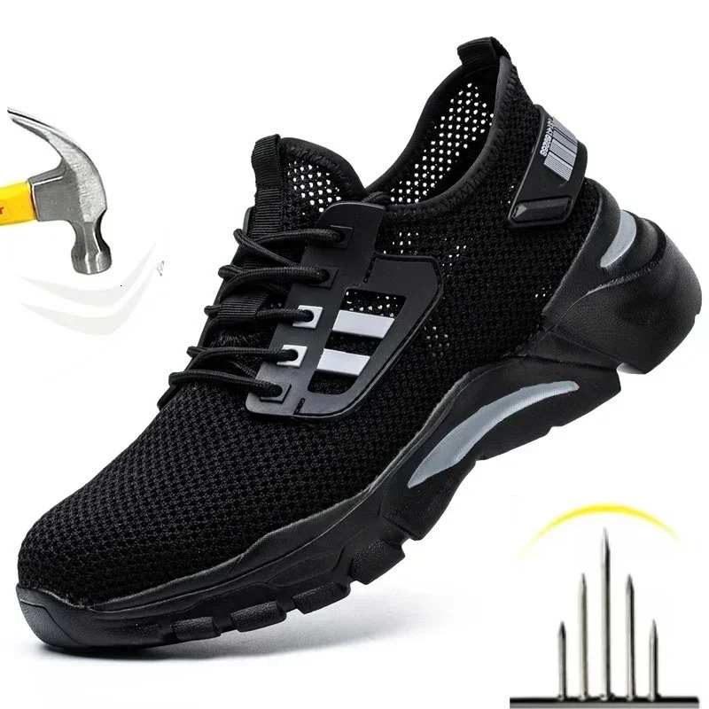 Work Sneakers Steel Toe Shoes Men Safety Shoes Puncture-Proof Work Shoes Boots Fashion Indestructible Footwear Security 250731