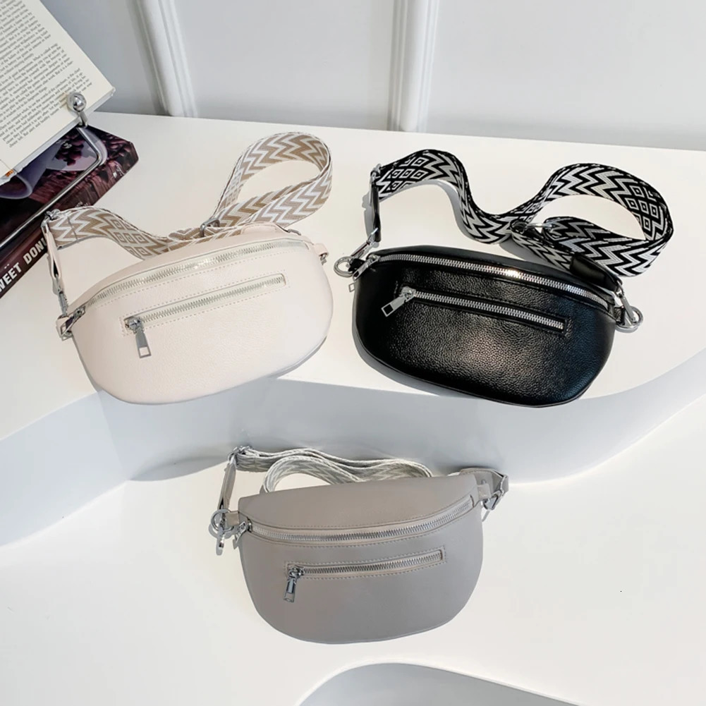 Women Stylish Crossbody Bag with Wide Strap Fashion Sling Bag Multi-pocket Coin Phone Purse Travel Outdoor Bag 250731