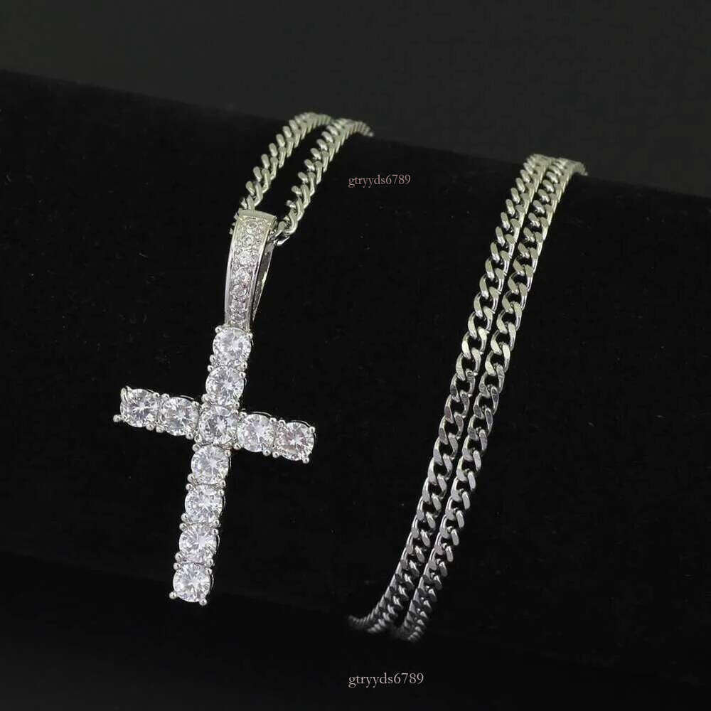 A set with morganite stoneship hop cross dias pendant necklaces for men women gift necklace jewelry