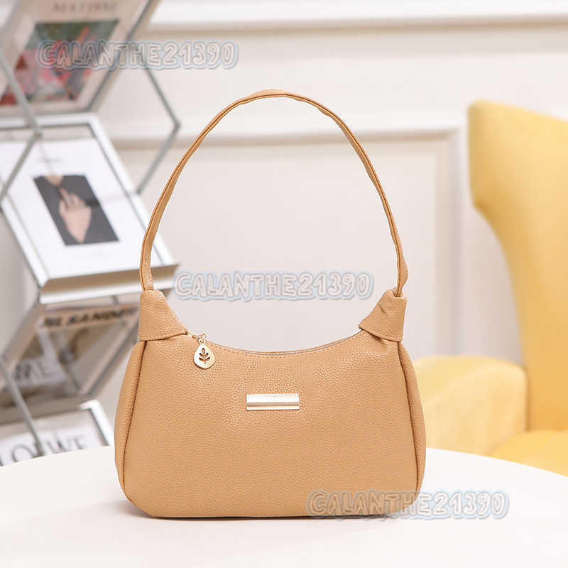 Lychee Pattern Underarm Womens Bag Single Shoulder Bag New Street Fashion Lined Handbag H250801