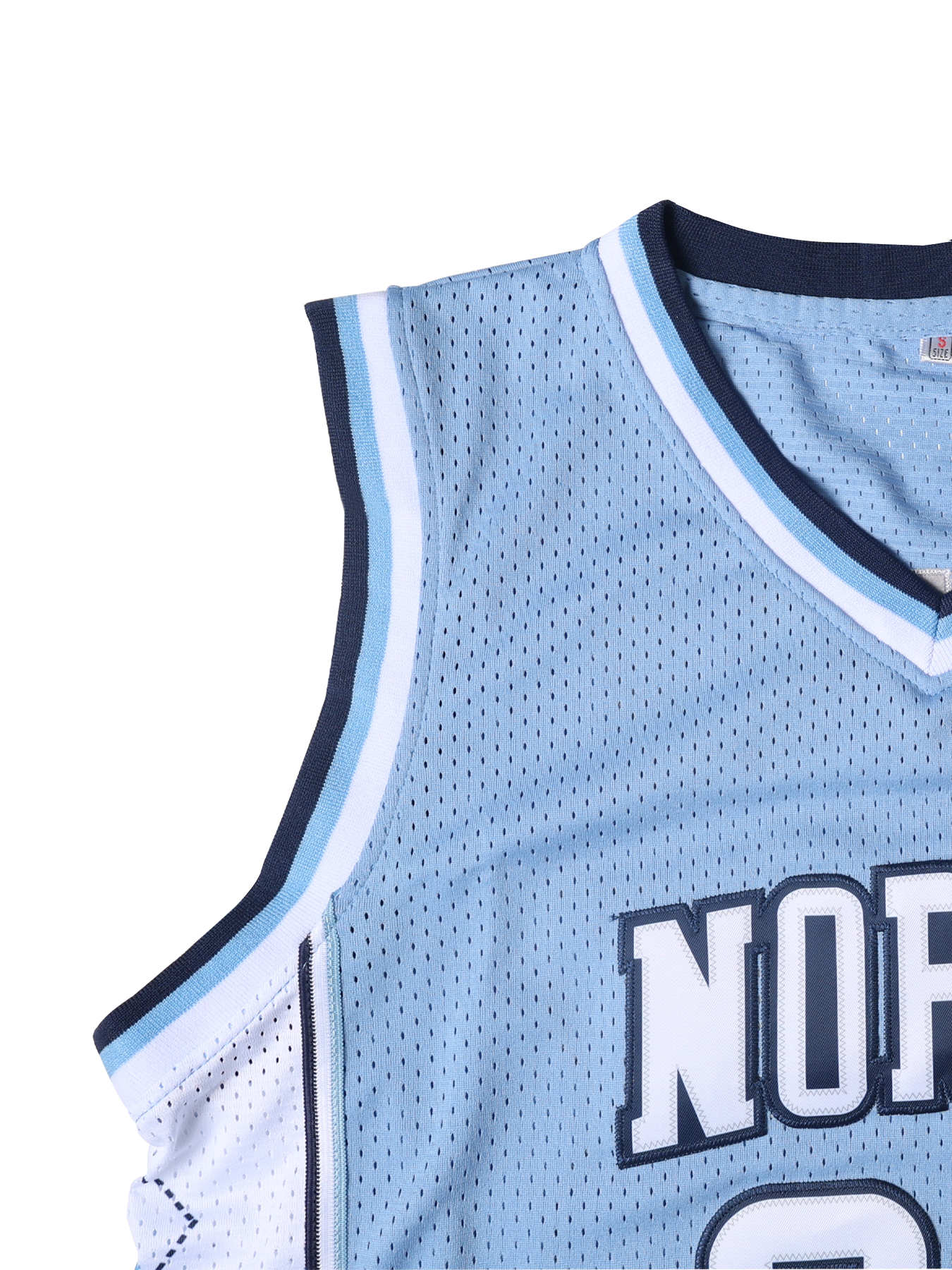 North Carolina 23 Young 11 Likemike Laney Men's Multi-colored skyblue Basketball Jerseys, Polyester Knit Fabric, Breathable Stitched Casual Sport