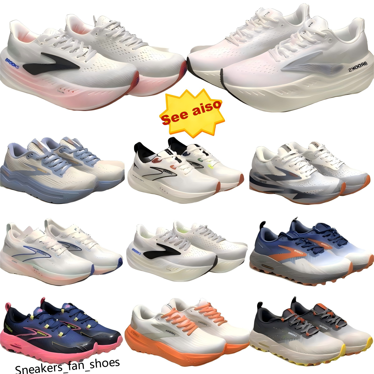 2025 brookshoes High Propulsion Athletic Trainers Premium Running and Outdoor Shoes for Men and Women Training Tennis Sports EUR36-46