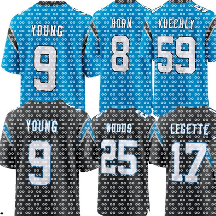 Tetairoa McMillan Xavier Woods Shaq Thompson Jonathan Mingo Josey Jewell Jaycee Horn Jackson Eddy Pineiro Coker Ja'Tavion Sanders Football NFL Panthers Jersey