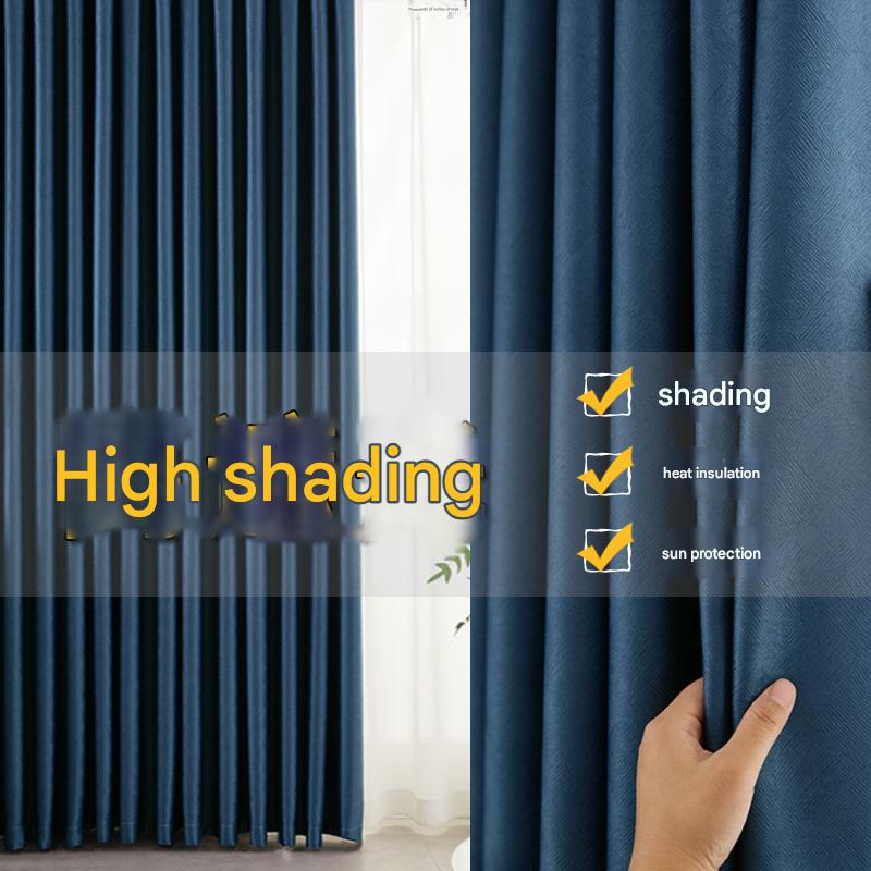 YL-36770 curtain special price living room bedroom blackout curtains hook type floating curtains rental room door curtains wholesale