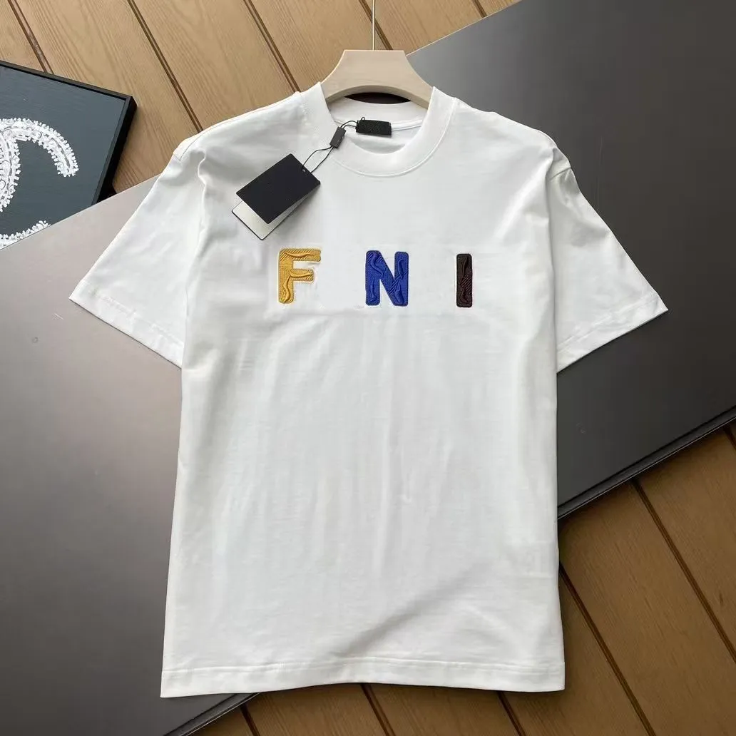 Summer mens brand T-shirt fashion designer pure cotton short T-shirtdouble printed letter seam trendy T-shirt S~4XL