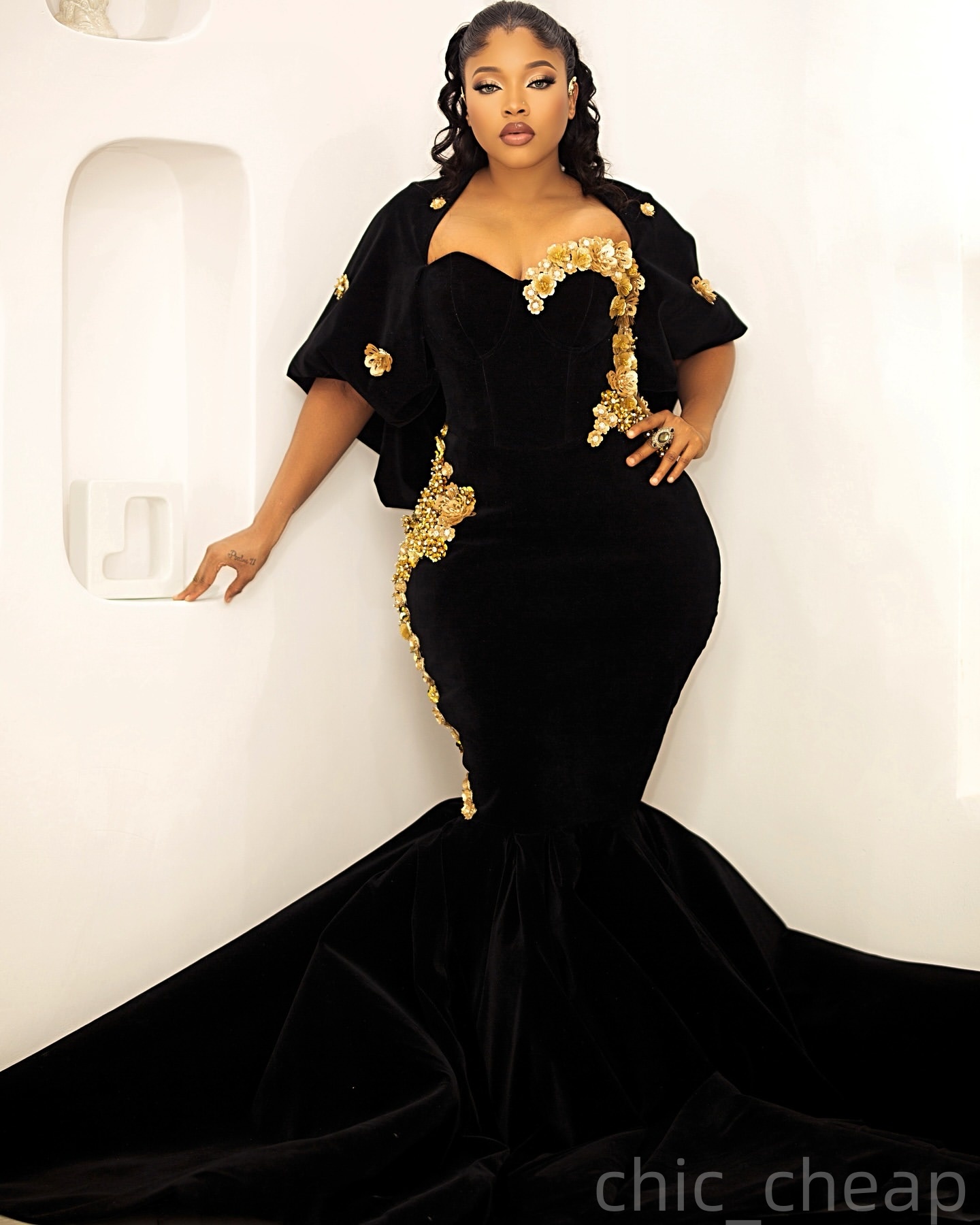 Mermaid Prom Dresses 2025 Portrait Flowers Satin Evening Formal Party Second Birthday Engagement Gowns Plus Size Dress For Special Occasions ZJ7634