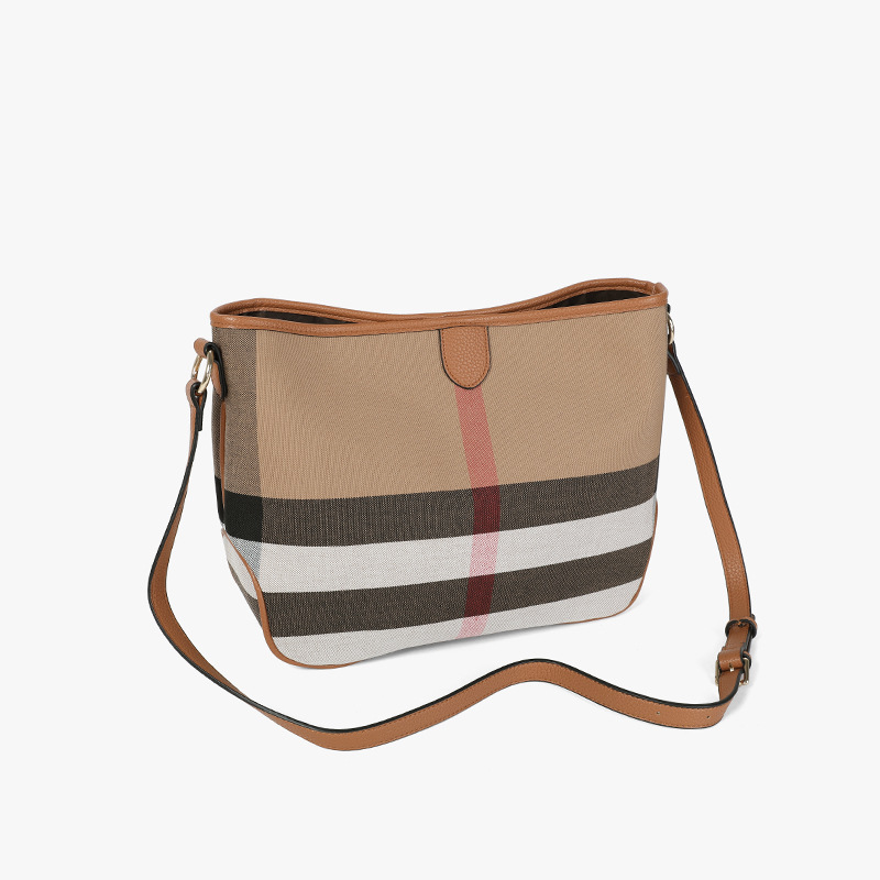 new Checked bags underarm bags large-capacity shopping bags handbags single-shoulder and crossbody bags lightweight bags