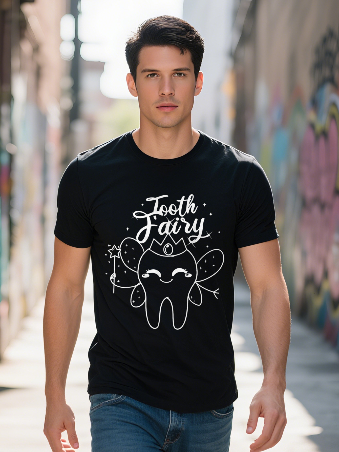 Tooth Fairy Dental Teeth Letter T Shirt G