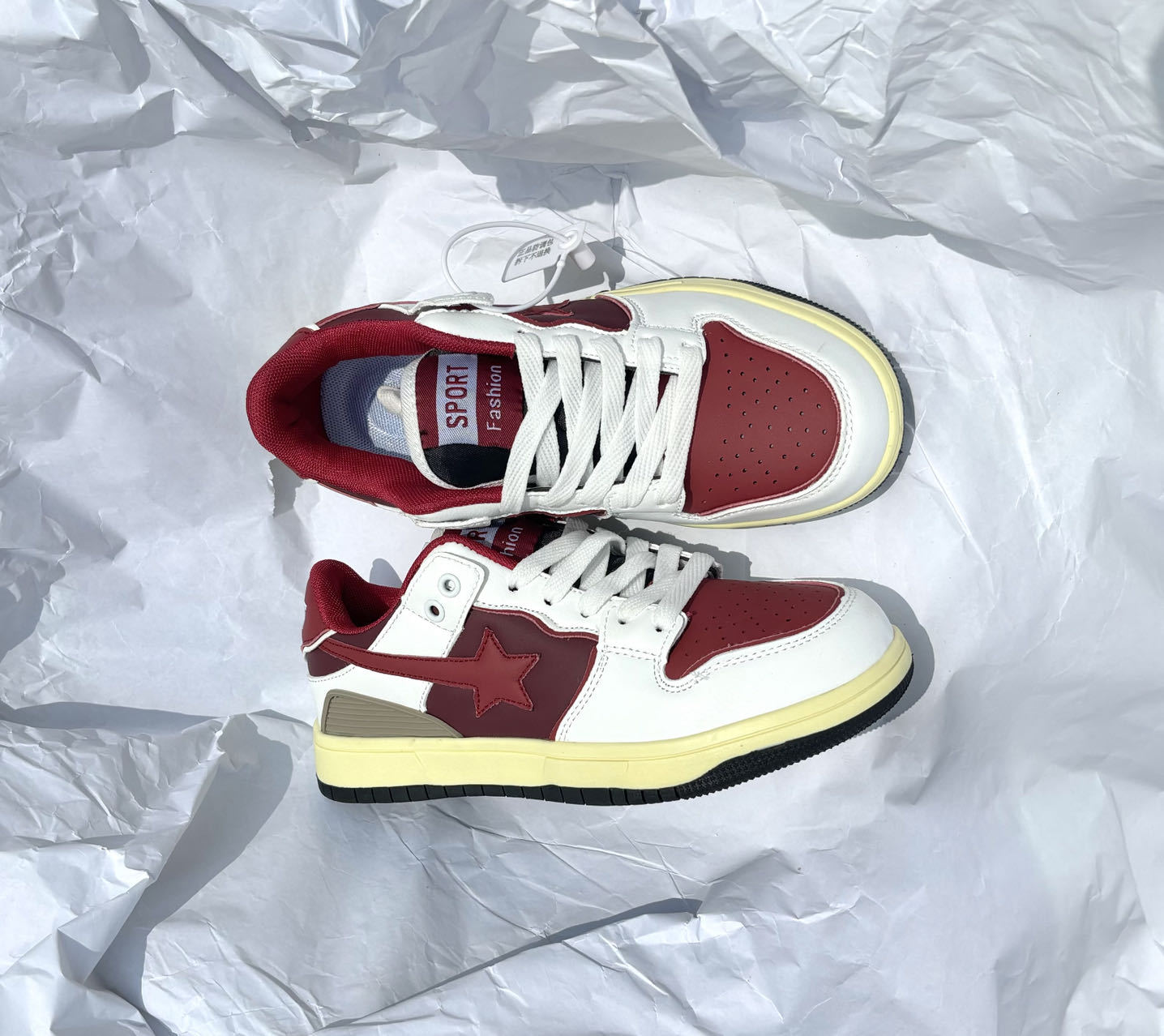 Free Shipping for designer Casual Shoes for Women The color-blocking Meteor shoes featuring student fashion breathabilitycasual white sneakers for cou