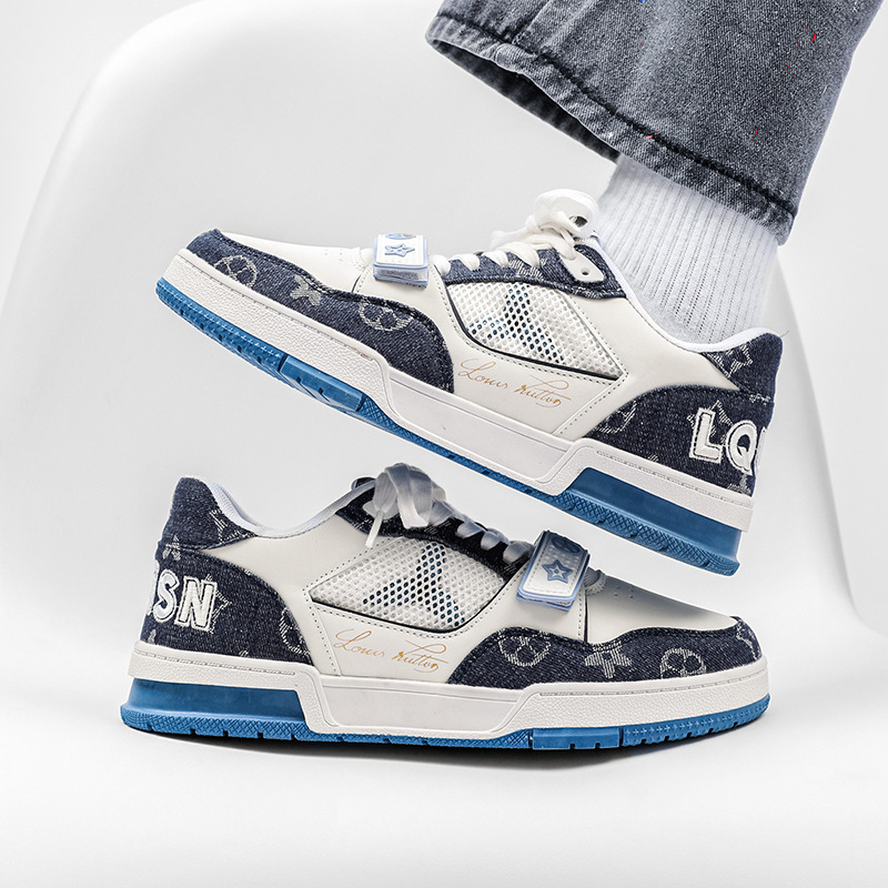 Designer Shoes Bestsellers, trendy ins, niche black and white patchwork sneakers, couple's versatile sports shoes, casual shoes, Free shipping