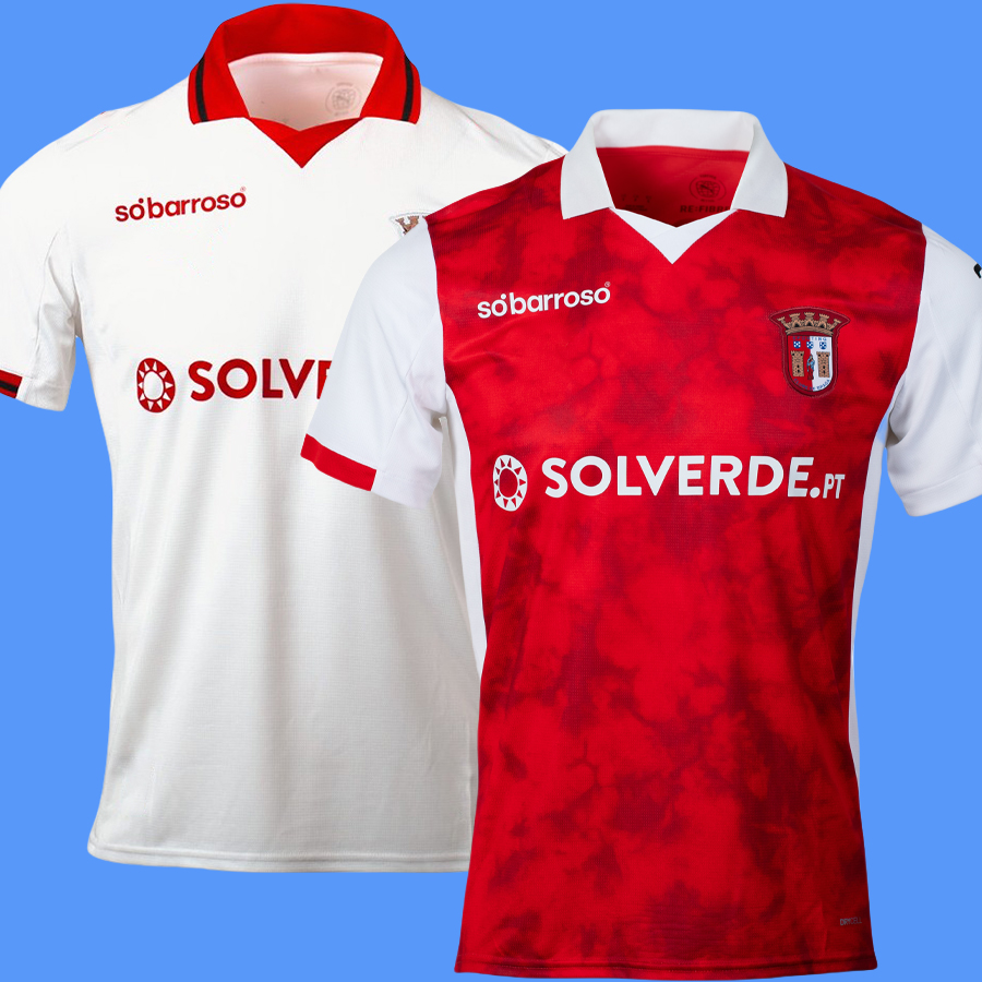 25 26 SC Braga Mens Soccer Jerseys BRUMA ABEL RUIZ ANDRE HORTA A. DJALO MENDES RONY LOPES R. HORTA PIZZI Home Red Short Sleeve Football Shirts kits